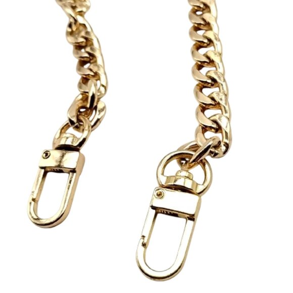 Heavy Curb Link Purse Handbag Chain with Swivel Hooks - Picture 4 of 7
